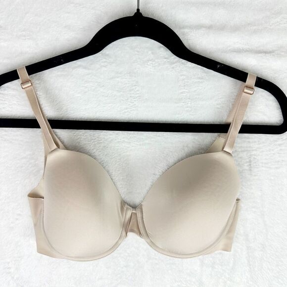 Soma Vanishing 360 Perfect Coverage Bra Size 32D Pale Sand Smoothing - Picture 1 of 6